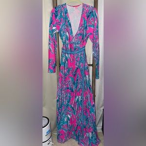 Lilly Pulitzer Wrap Maxi Dress